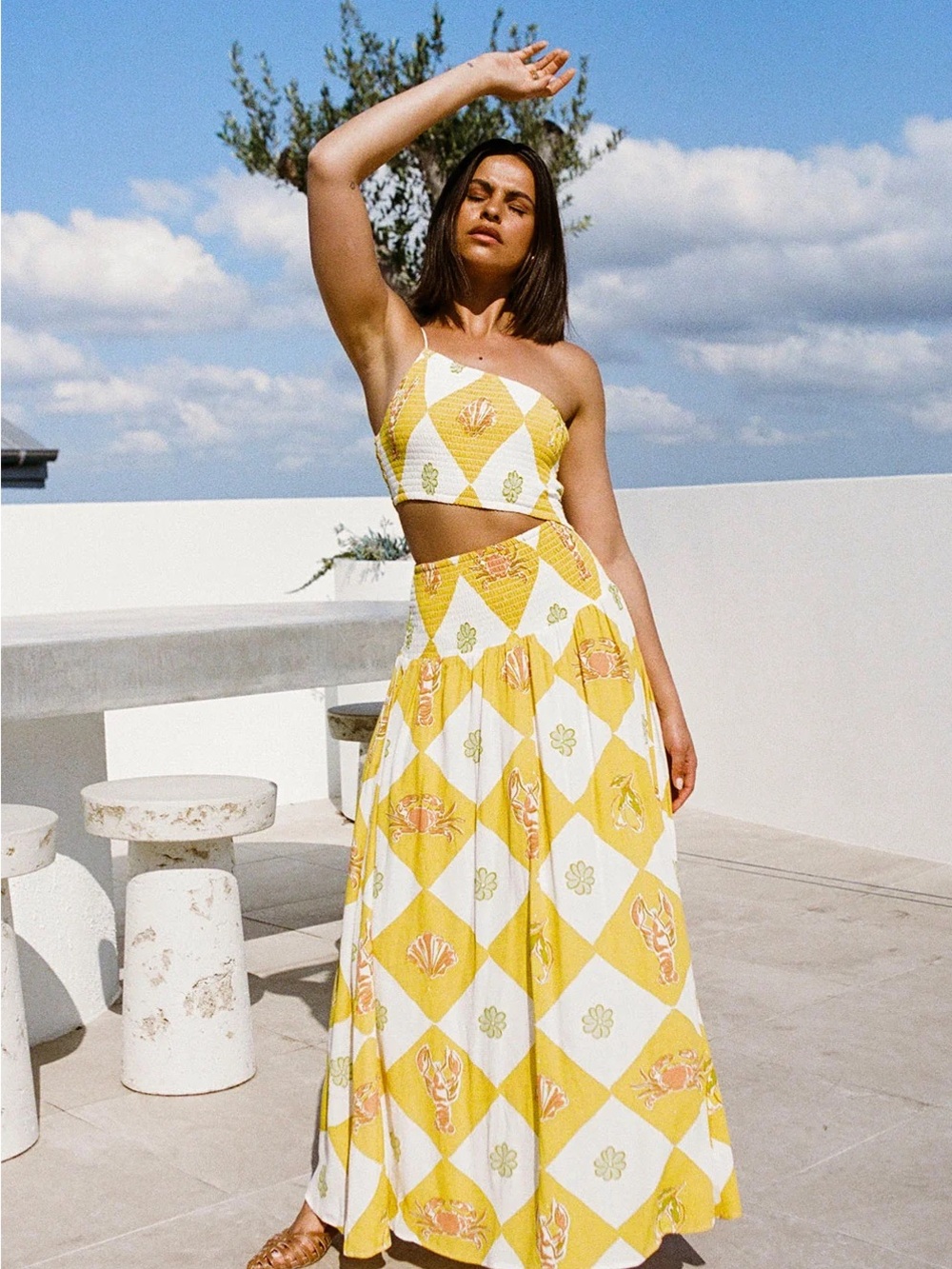 NWT Sabo Venetian Maxi Dress